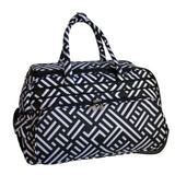 Jenni Chan Signature Deluxe Carry-All Rolling Duffel, Black/White, One Size