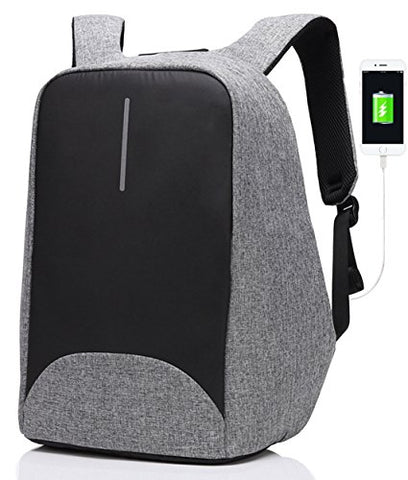 Sami Tudio Anti-Theft Backpack With Usb Charging Port Business Laptop Backpack Fits To 15.6 Inch