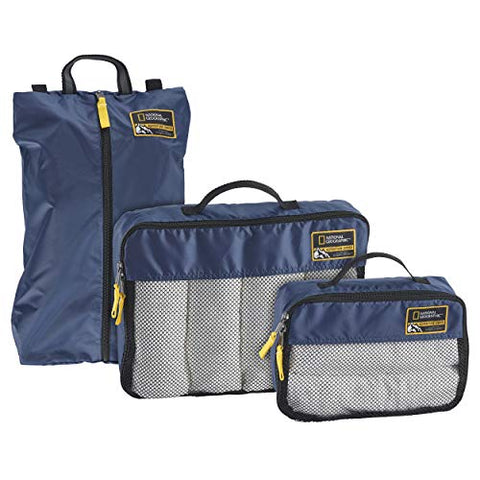 Eagle Creek National Geographic Adventure Essential Packing Set, Cosmic Blue