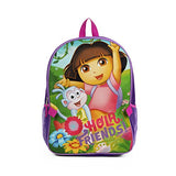 Nickelodeon Dora the Explorer Purple Backpack with Insulated Lunch Kit for Girls