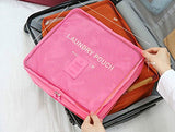 Packing Cubes Set,Mossio Waterproof 3 Packing Cubes and 3 Pouches Light Pink
