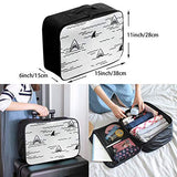 Travel Bags Cute Ocean Shark Mouth Portable Duffel Fabulous Trolley Handle Luggage Bag