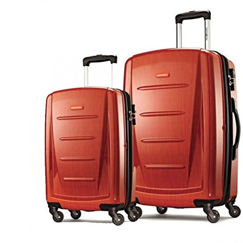 Samsonite Winfield 2 Fashion 2 Piece Set Spinner 20 and 28 With Travel Pillow (Orange, One Size)