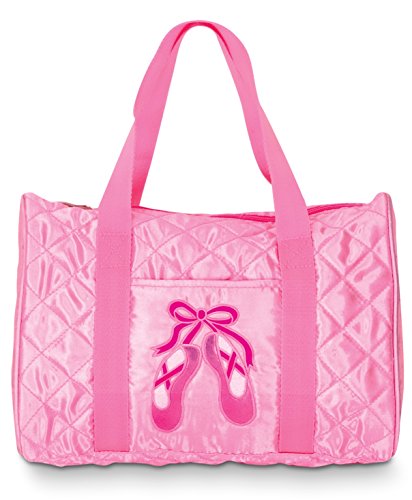 Pink Quilted Satin Duffel