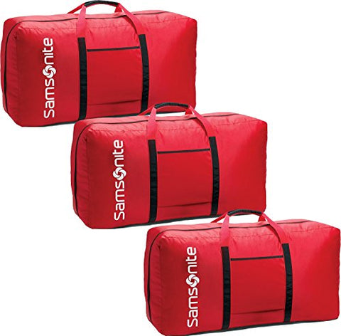 Samsonite Tote-A-Ton 33 Inch Duffle Luggage (One Size, Red - 3 Pack Boxed)
