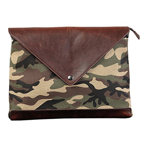 Sealinf Mens Canvas Handbag Camouflage Sleeve Case Envelope Bag For Ipad (Camouflage)