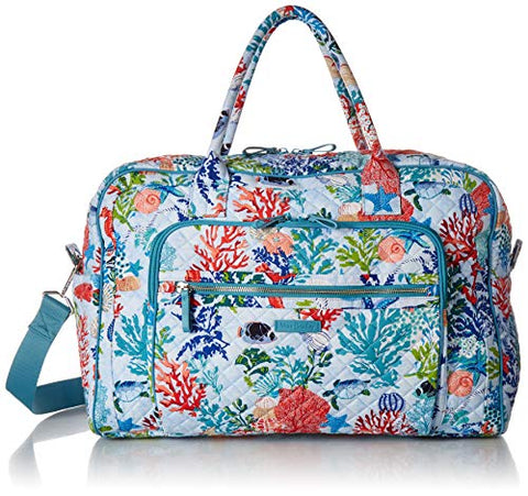 Vera Bradley Iconic Weekender Travel Bag, Signature Cotton, Shore Thing
