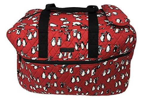 Vera Bradley Grand Traveler Bag (Playful Penguins Red)