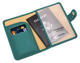 Zoppen Rfid Blocking Travel Passport Holder Cover Slim Id Card Case (#25 Teal Green)