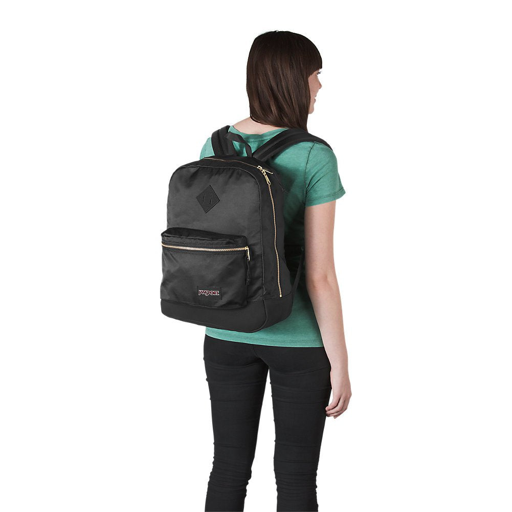 black jansport backpack with golf zippeer Shop JanSport Super FX Backpack
