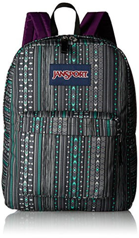 JanSport Superbreak Back Pack Seafoam Green Camo Stripe One Size