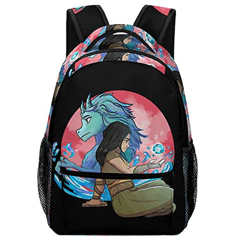 RA-YA AND THE LAST DRAGON School Bag Elementary School BackpackTravelDaypack for Boys Girls Gifts Anime Cartoons Bookbag