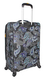 Lucas Printed Softside 24" Lightweight Expandable Luggage With Spinner Wheels (24In, Diva)