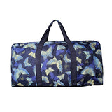 World Traveler Women'S Value Series Blue Moon 22-Inch Gold Butterfly Duffel Bag, Navy Trim Gold