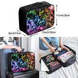 Travel Lightweight Waterproof Foldable Storage Carry Luggage Duffle Tote Bag - Colored Smoke Black