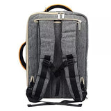 VanGoddy Grey Universal Hybrid Backpack / Briefcase / Messenger / Tote, 4 in 1 Multifunction Laptop / Tablet Carrying Bag (13.3")