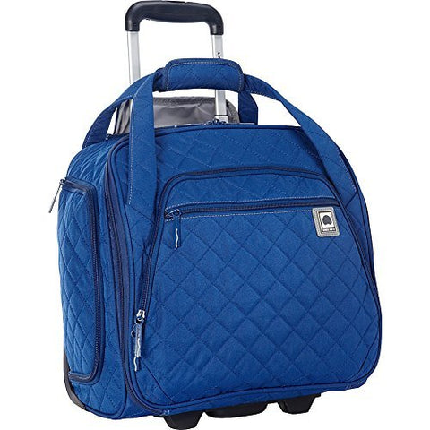 Delsey Quilted Rolling UnderSeat Tote- EXCLUSIVE (Navy)