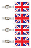 Tag Crazy Great Britain Premium Luggage Tags Set Of Four, Red, One Size