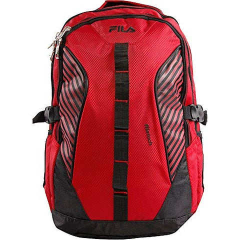 Fila Hunter Laptop Backpack, RED/BLACK, One Size