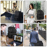 Large Travel Backpack, Professional Business Carry on Backpack for Men and Women,Large TSA Laptop Backpack Water Resistant Flight Approved Computer Bag Weekender Daypack Fit 17inch Laptop,Black