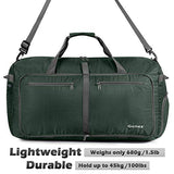 Gonex 100L Foldable Travel Duffel Bag for Luggage Gym Sports, Lightweight Travel Bag with Big Capacity, Water Repellent (Dark green)