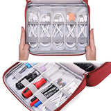 Electronic Organizer Travel Universal Cable Organizer Electronics Accessories Cases for Cable, Charger, Phone, USB, SD Card
