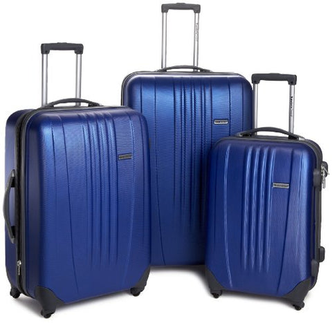 Traveler’S Choice Toronto Hardside Lightweight Expandable Spinner 3-Piece Luggage Set -Navy (
