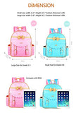 Gazigo Children Princess Waterproof PU Backpack for Elementary School Girls
