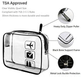 2Pcs/Pack Lermende Clear Toiletry Bag Tsa Approved Travel Carry On Airport Airline Compliant Bag