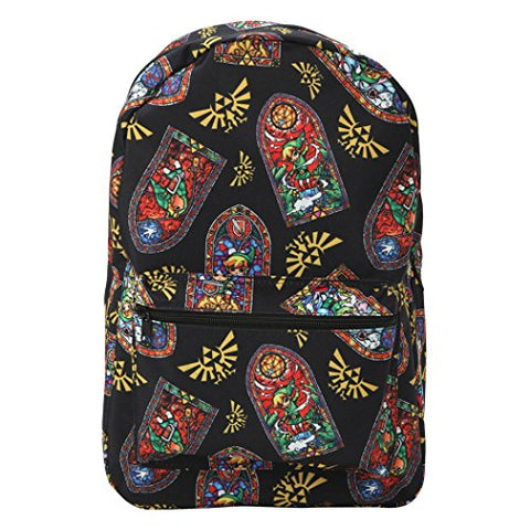Nintendo Zelda Stained Glass All Over Backpack-No Size