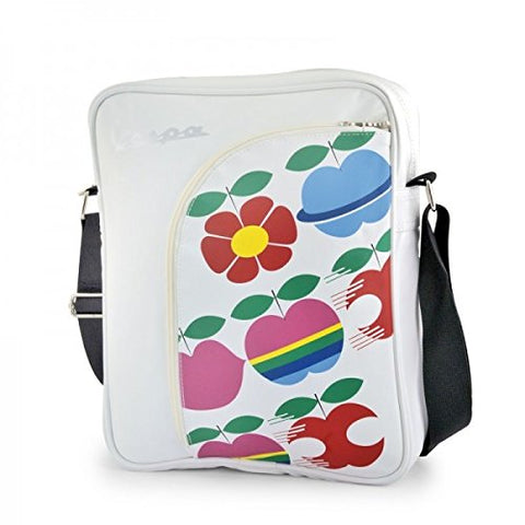 Vespa 'Apple' Big Pocket Shoulder Bag - White
