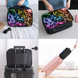 Travel Lightweight Waterproof Foldable Storage Carry Luggage Duffle Tote Bag - Colored Smoke Black