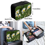 Travel Bags White Daisies Portable Tote Trolley Handle Luggage Bag