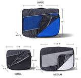 Suvelle 3Pc Set Packing Cubes Nylon Travel Luggage Organizers & Compression Pouches