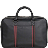 Ben Sherman Kingsway Leather Double Compartment 15" Computer Briefcase in Black