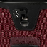 Travelpro Luggage Platinum Elite 22" Carry-On Expandable Rollaboard W/Usb Port, Bordeaux
