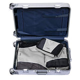LUCKIPLUS 3-Pcs Packing Cubes Travel Compression Luggage Packing Organizer Set Multi-Functional
