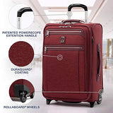 Travelpro Luggage Platinum Elite 22" Carry-on Expandable Rollaboard w/USB Port, Bordeaux