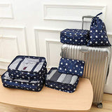 Packing Cubes Backpack Organizers Set for Carry on Travel Bag Luggage Cube (Star 6)