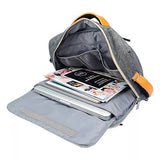 VanGoddy Grey Universal Hybrid Backpack / Briefcase / Messenger / Tote, 4 in 1 Multifunction Laptop / Tablet Carrying Bag (13.3")