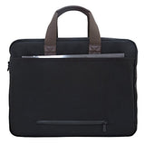 Token Bags Lawrence Laptop Bag Large With Back Zipper, Black, One Size