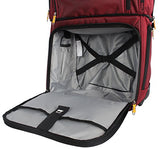 Lucas Luggage 15" Carry On Expandable Wheeled Under Seat Bag With Usb Port (Red)