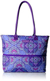 Vera Bradley Lighten Up Expandable Travel Tote Weekender Bag, Lilac Tapestry, One Size