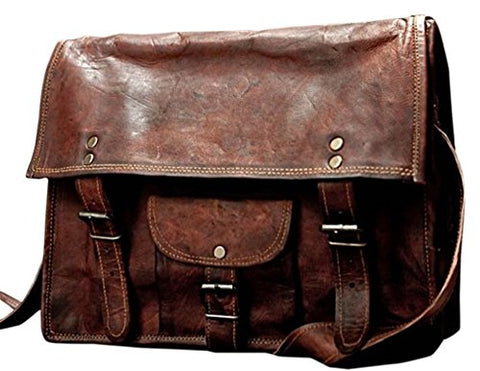 Phoenix Craft Vintage Leather Messenger Bag Handmade Crossbody Shoulder Bag Women Purse Handbag