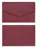 Travelambo Rfid Blocking Passport Holder Wallet & Travel Wallet Envelope Various Colors(wine red/burgundy)
