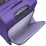 Delsey Luggage Sky Max 25" Expandable Spinner Upright, Purple