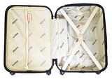 3Pc Luggage Set Hardside Rolling 4Wheel Spinner Carryon Travel Case Abs Black