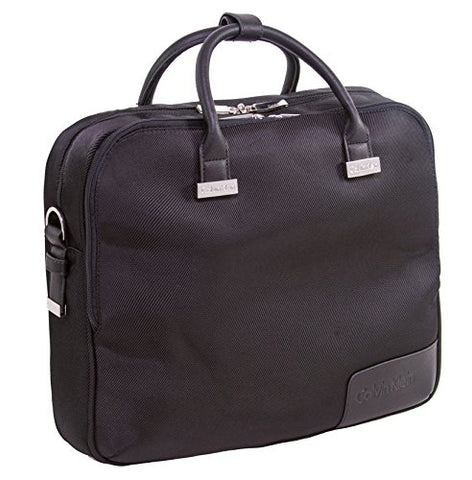 Calvin Klein Dylan Laptop Case Briefcase, Black One Size