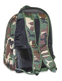 Ever Moda Camo Wheeled Laptop Backpack (Green)