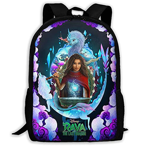 The-Last-Dragon Laptop Backpack, Large Capacity Casual Shoulder Bag Camping Travel Backpack for Boys Girls 17"